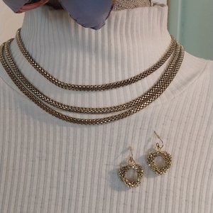 2956 Two Necklace with Earrings Lot